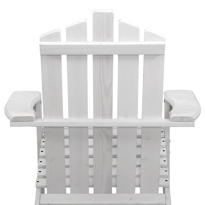 Gardeon Outdoor Sun Lounge Beach Chairs Table Setting Wooden Adirondack Patio Chair Lounges -Home Living Store - -