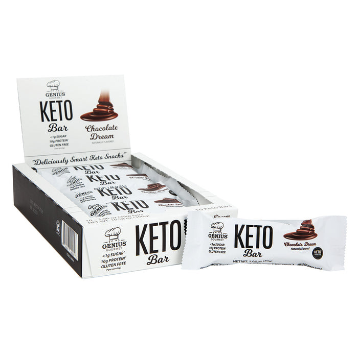 Genius Gourmet Chocolate Dream Protein Bars - 10 Count