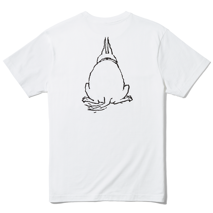 George Booth’s Loyal Hound T-Shirt In White Back