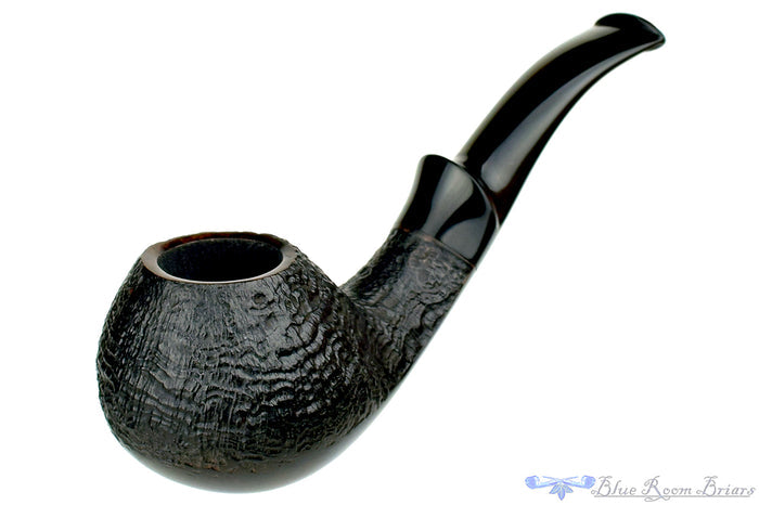 Blue Room Briars is proud to present this George Boyadjiev Pipe 119 R Grade Partial Sandblast Whiptail