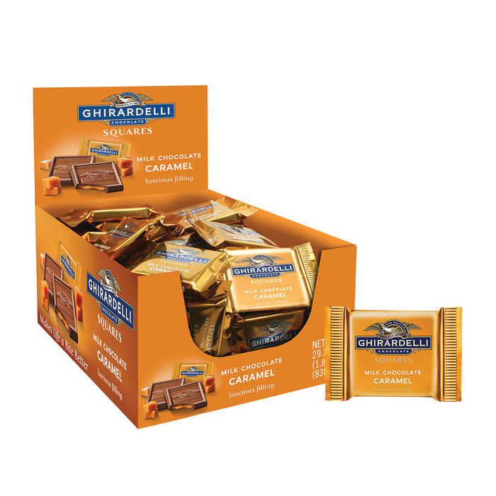 Ghirardelli Milk Caramel Chocolate Squares Bulk - 55 Count