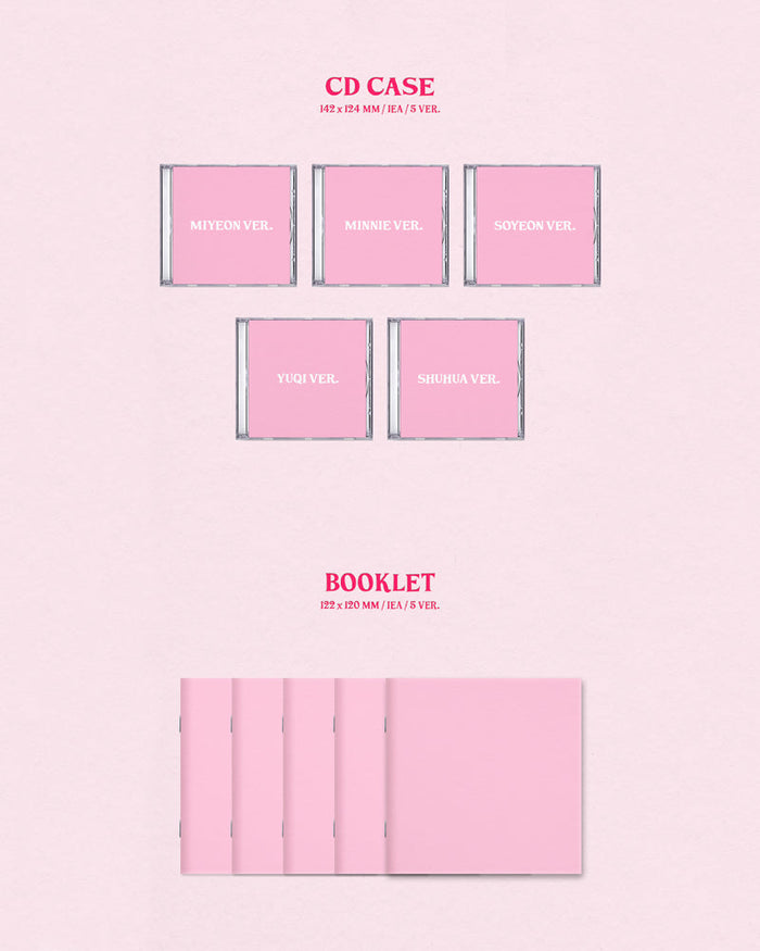 (G)I-DLE - 6th Mini Album [I feel] (Jewel Case Ver.) (5 Versions)