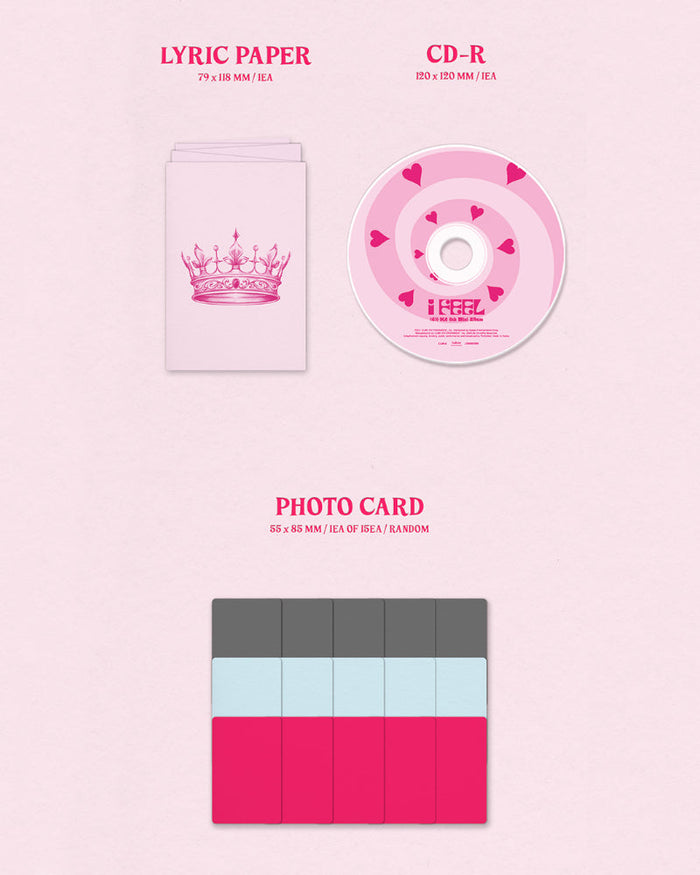 (G)I-DLE - 6th Mini Album [I feel] (Jewel Case Ver.) (5 Versions)