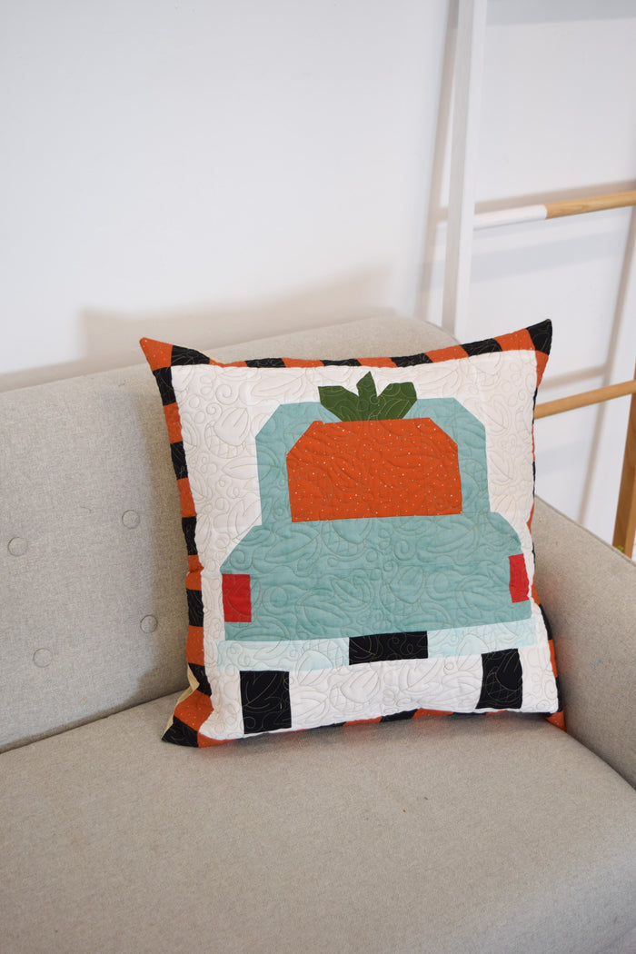Giant Pumpkin Harvest Pillow Fabric Kit