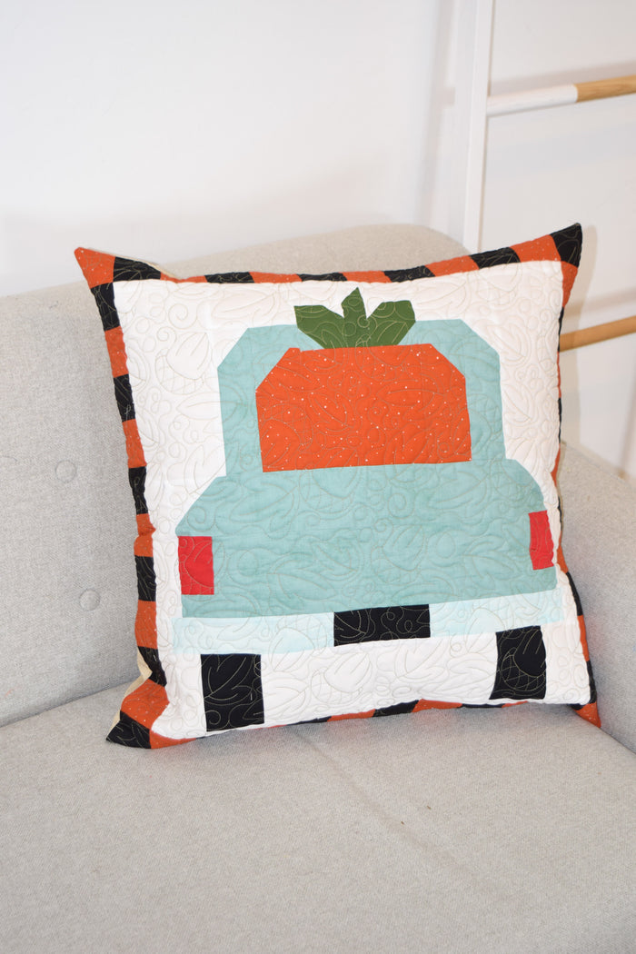 Giant Pumpkin Harvest Pillow Fabric Kit