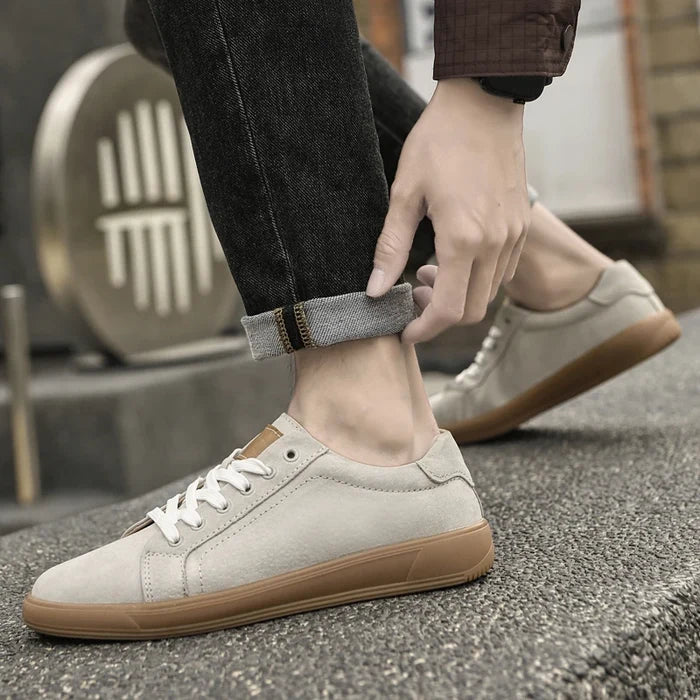 Girolamo Ventresi Men’s Suede Leather Casual Sneakers