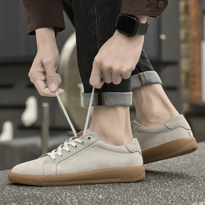 Girolamo Ventresi Men’s Suede Leather Casual Sneakers