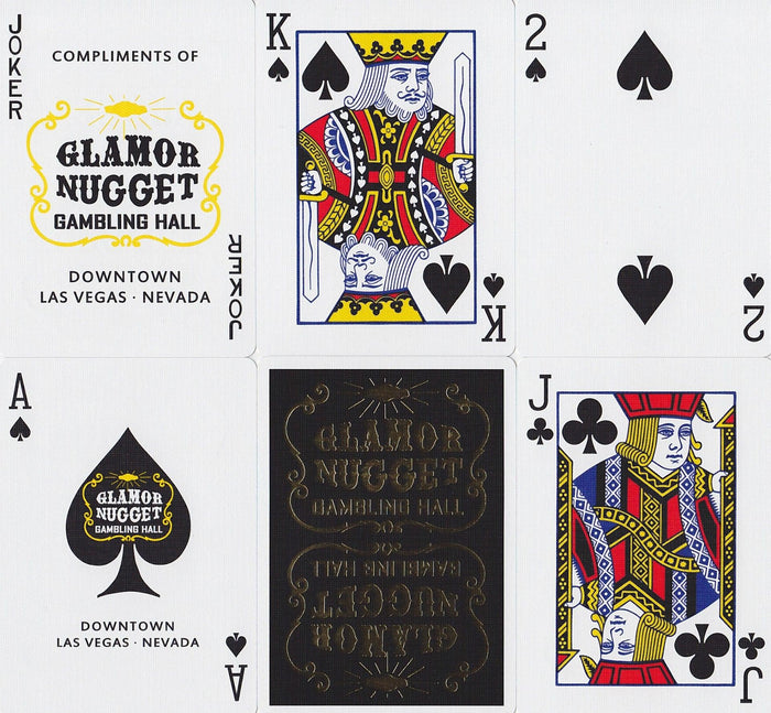 Glamor Nugget: Gold Edition Playing Cards by RarePlayingCards.com