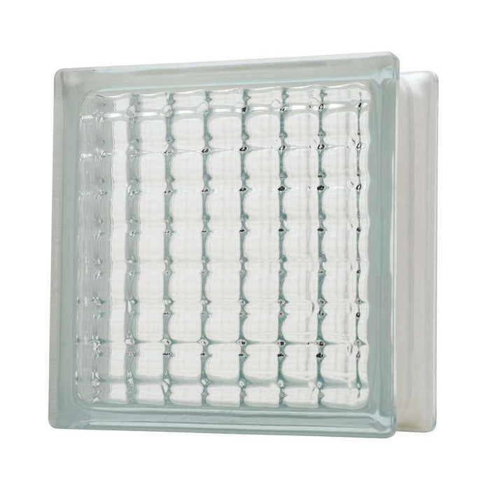 Glass Block 190 x 190 x 80mm (Crystal Parallel)