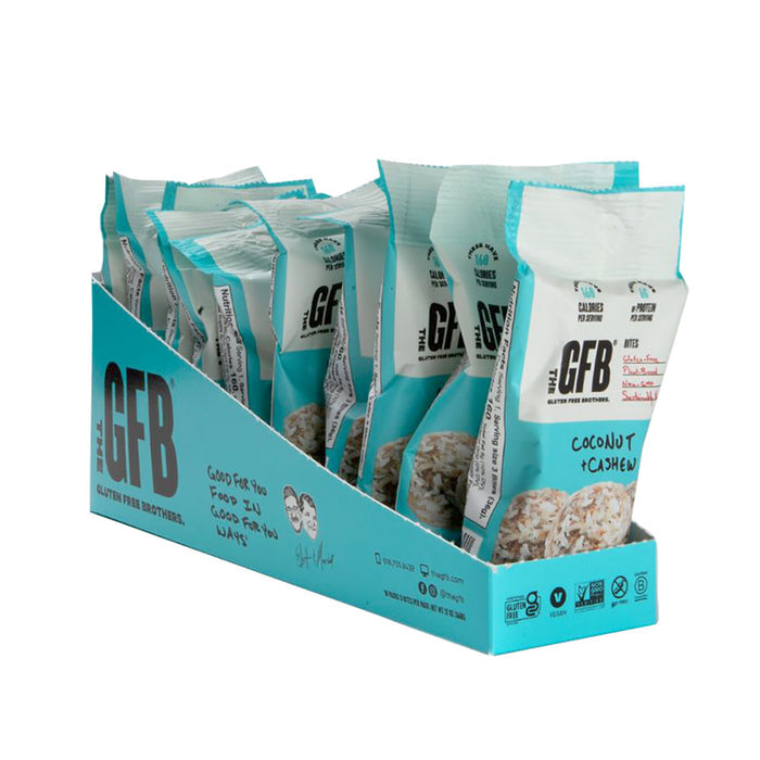 Gluten Free Brothers Coconut Cashew Bites Snack - 10 Count
