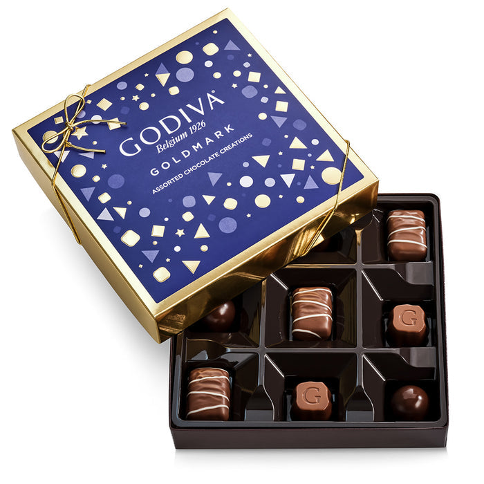 Godiva Goldmark Chocolate Gift Box - 9 Pieces - 6 Count
