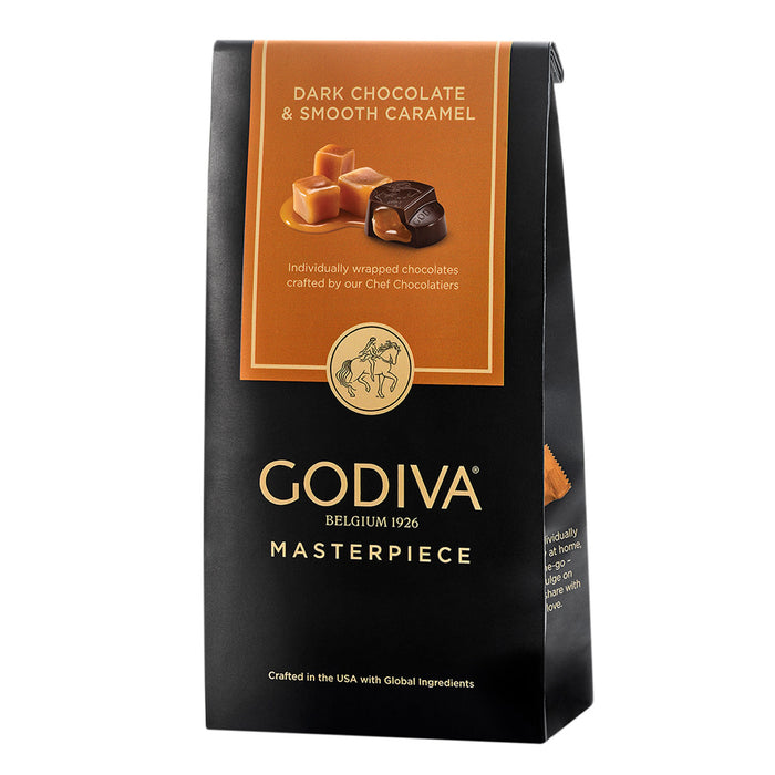 Godiva Masterpiece Dark Chocolate and Smooth Caramel Candy Bar - 6 Count