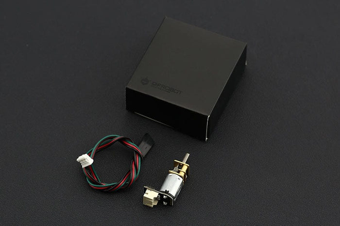 Gravity: DC Micro Metal Gear Motor w/Driver For Arduino - 30:1 [discontinued] by DFRobot - The Pi Hut