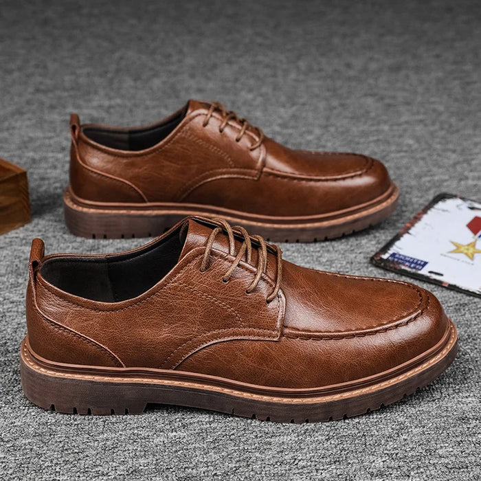 Grégoire Sestieri Brogue-Style Leather Sneakers