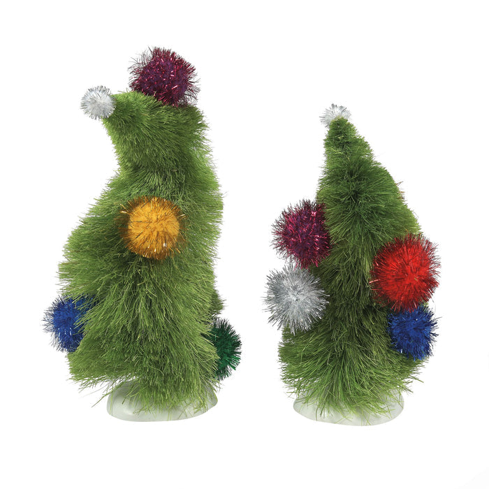 Grinch Villages | Wonky Trees, Set of 2 | Tree