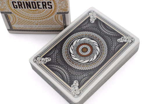 Grinders White Gold Limited Ed. Playing Cards by Midnight Cards