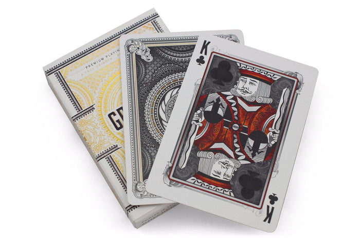 Grinders White Gold Limited Ed. Playing Cards by Midnight Cards