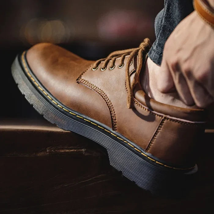 Gualtiero Rinaldeschi Men’s Genuine Leather Derby Work Boots