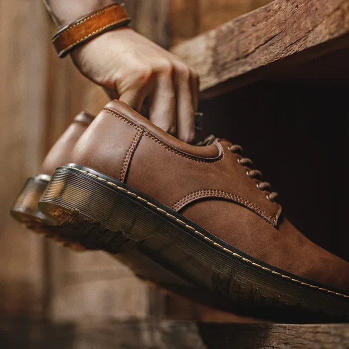 Gualtiero Rinaldeschi Men’s Genuine Leather Derby Work Boots