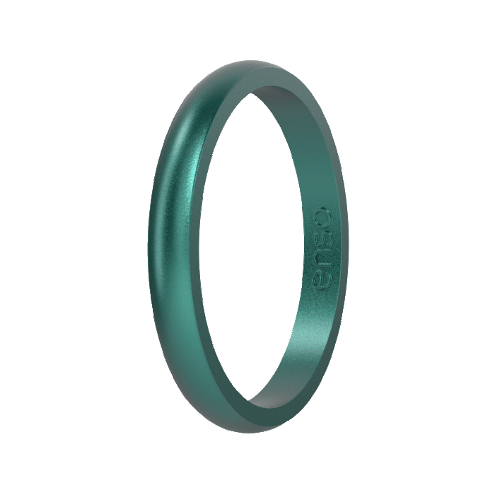 Birthstone Classic Halo Silicone Ring - Emerald