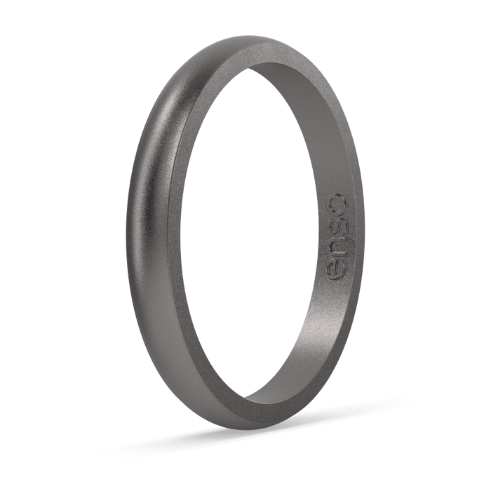 Elements Classic Halo Silicone Ring - Platinum