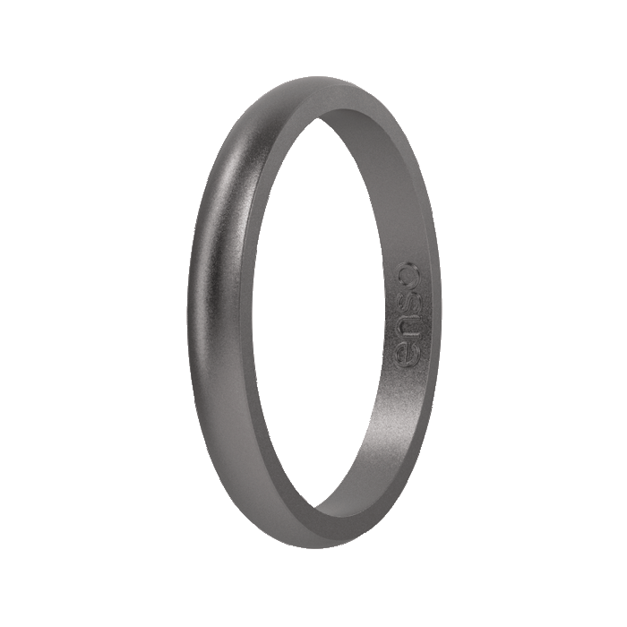 Elements Classic Halo Silicone Ring - Platinum