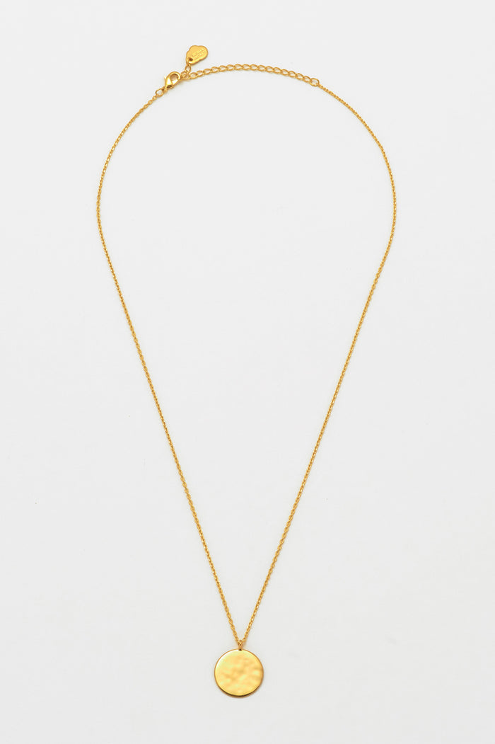 Hammered Disc Pendant