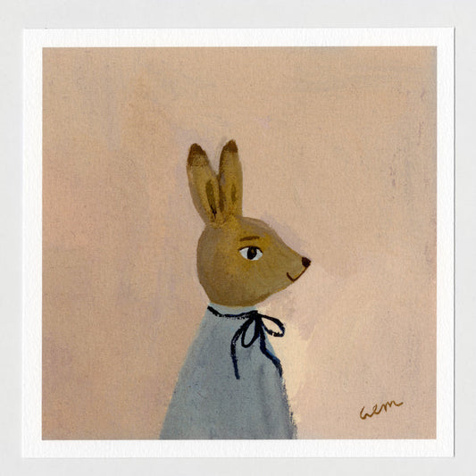 Hare in Spring 7x7 print