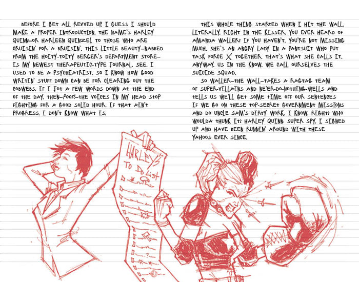 Harley Quinn Hardcover Ruled Journal