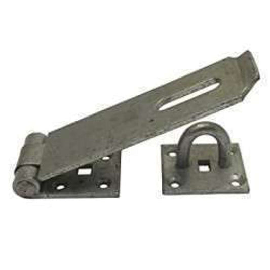 Hasp & Staple 7 1/4" ZP Heavy Brass Pin