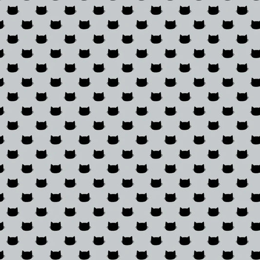 Having Fun Cat Polka Dots Fabric, Camelot