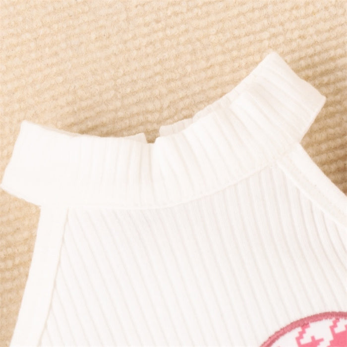 HEART Houndstooth Ruffle Outfit with Headband