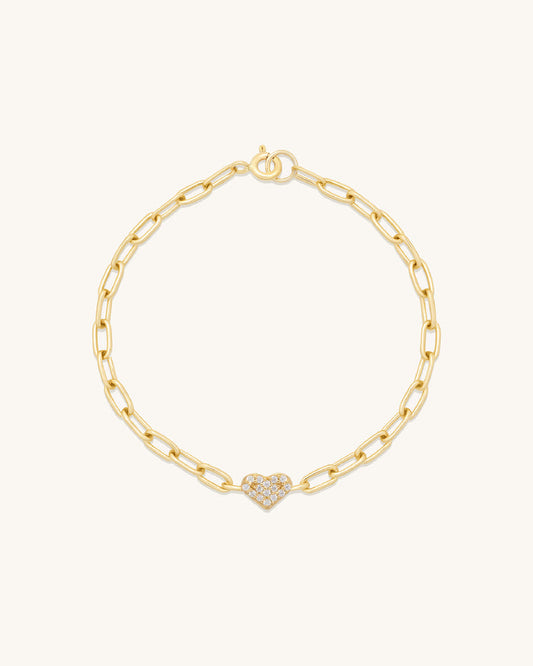 Heart Pavé Bracelet