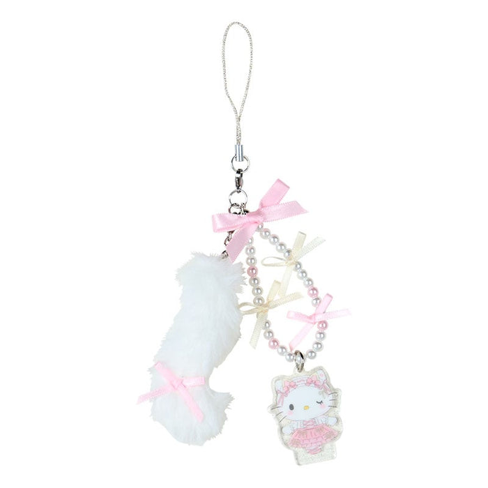 Hello Kitty Beaded Smartphone Charm (Ballet Kitten Series) Accessory Japan Original