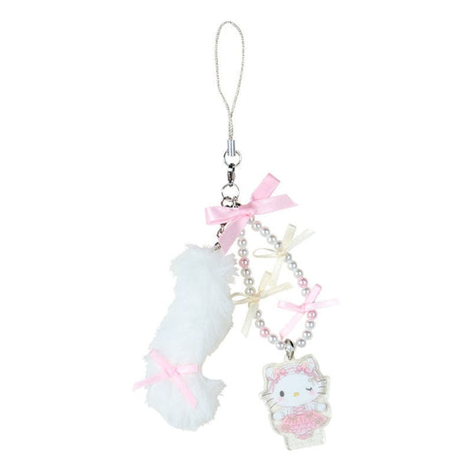 Hello Kitty Beaded Smartphone Charm (Ballet Kitten Series) Accessory Japan Original