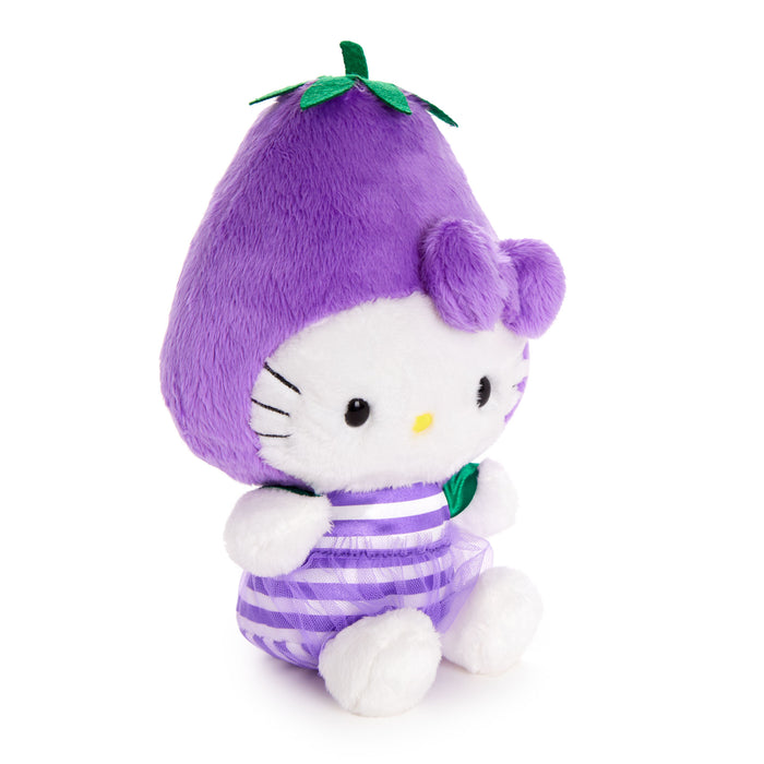 Hello Kitty Eggplant Bean Doll Plush (Fruit & Veggie Series) Plush NAKAJIMA CORPORATION