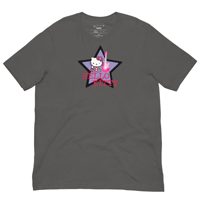 Hello Kitty Guitar Star Tee Apparel Printful Asphalt S