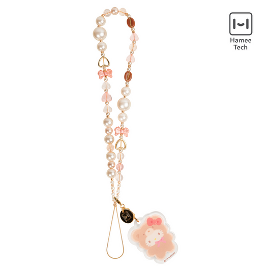 Hello Kitty Latte Bear Beaded Charm Mobile Phone Wrist Strap Accessory Hamee.com - Hamee US