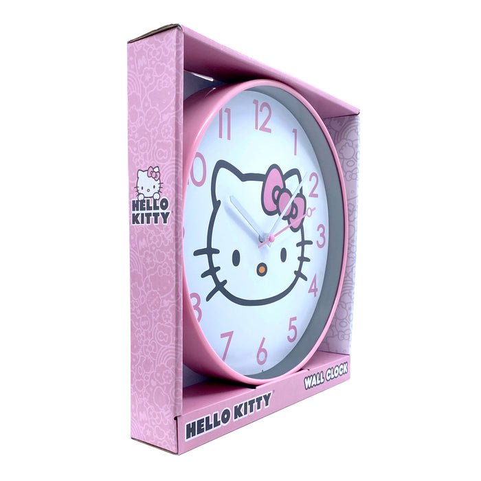 Hello Kitty Pink Classic Wall Clock Home Goods ACCUTIME WATCH CORP