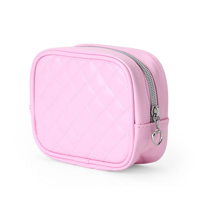 Hello Kitty Pink Quilted Zipper Pouch (I Love Hello Kitty Series) Bags Japan Original