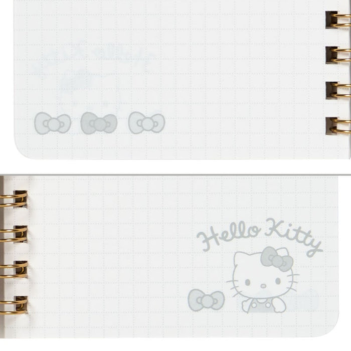 Hello Kitty Slim Spiral Notebook (Elastic Closure) Stationery Japan Original