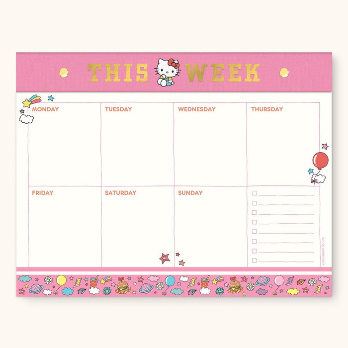 Hello Kitty x Studio Oh! College Letters Weekly Desk Pad Stationery Studio Oh!