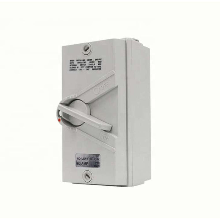 Hepol Single Pole Weatherproof Isolator 32A/35A