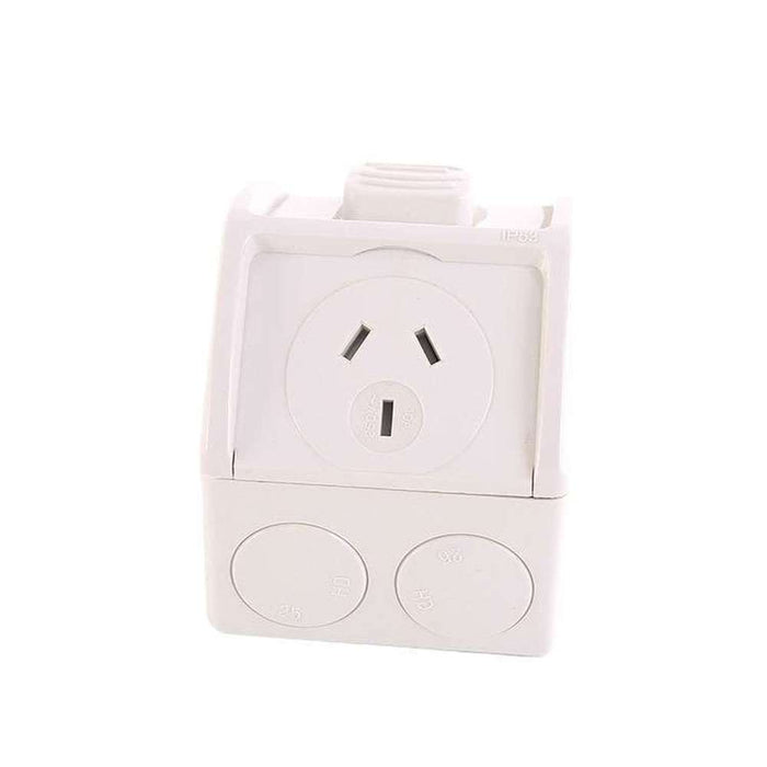 Hepol Weatherproof Single GPO 10A