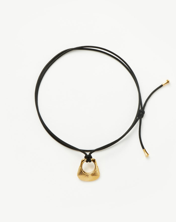Hera Ridge Pendant Cord Necklace | 18ct Gold Plated Necklaces Missoma