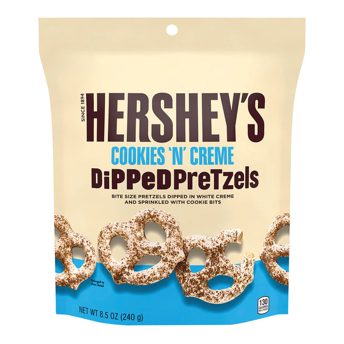 Hershey's Cookies N Creme Pretzel Candy Pouches - 6 Count