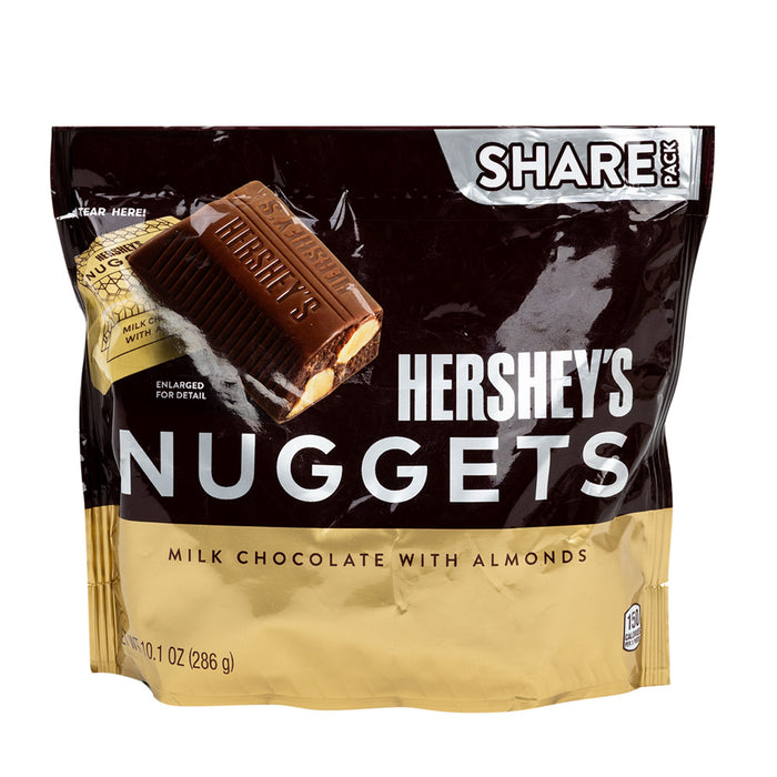 Hershey's Milk Chocolate and Almonds Nuggets Candy Pouches - 8 Count