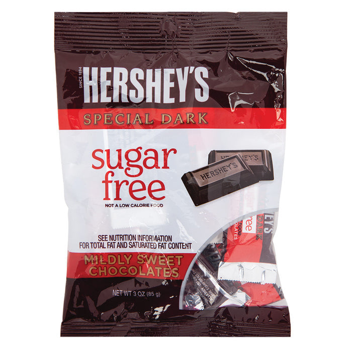 Hershey's Sugar Free Special Dark Chocolate Peg Bag - 12 Count