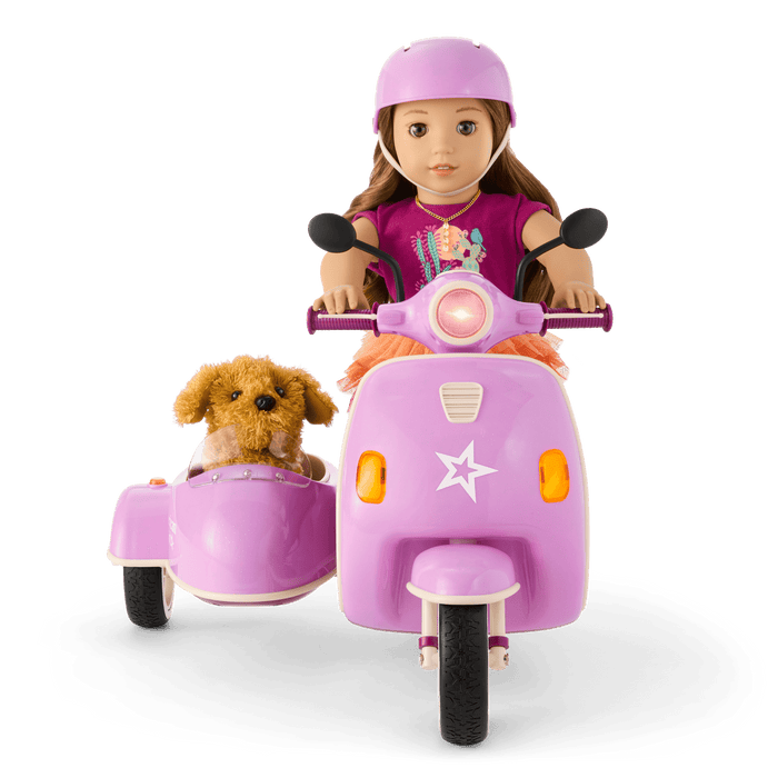 Hit the Road Scooter & Sidecar for 18-inch Dolls