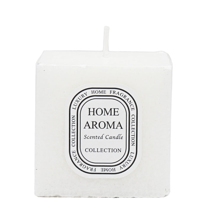 Home Aroma Scented Candle - White